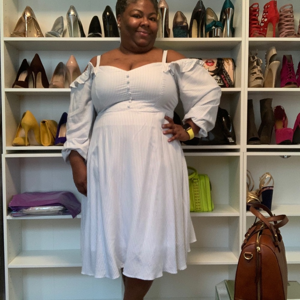 Pin striped dress